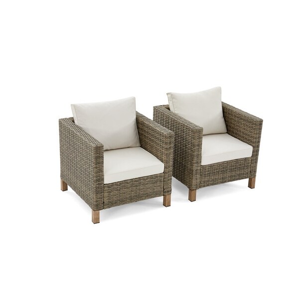 5Piece Outdoor Wicker Patio Conversation Set