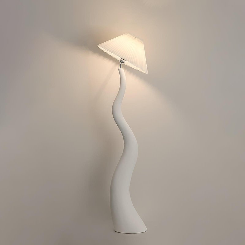 Twisted Pleated Floor Lamp