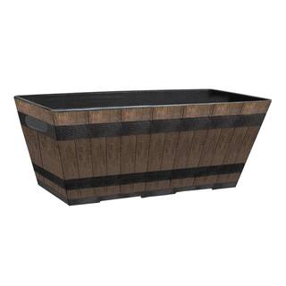 CHG CLASSIC HOME  GARDEN 10.13 in. x 20.13 in. Kentucky Walnut Resin Window Box HD1-1028