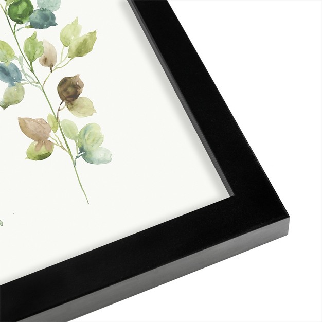 Americanflat Botanical Minimalist My Heart Is Set By Pi Creative Art Black Frame Wall Art