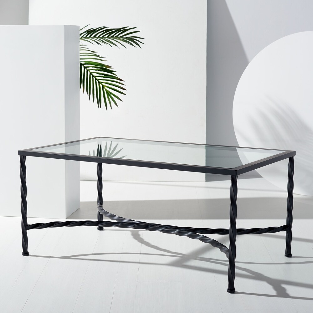 SAFAVIEH Couture Matilda Glass Coffee Table   40\