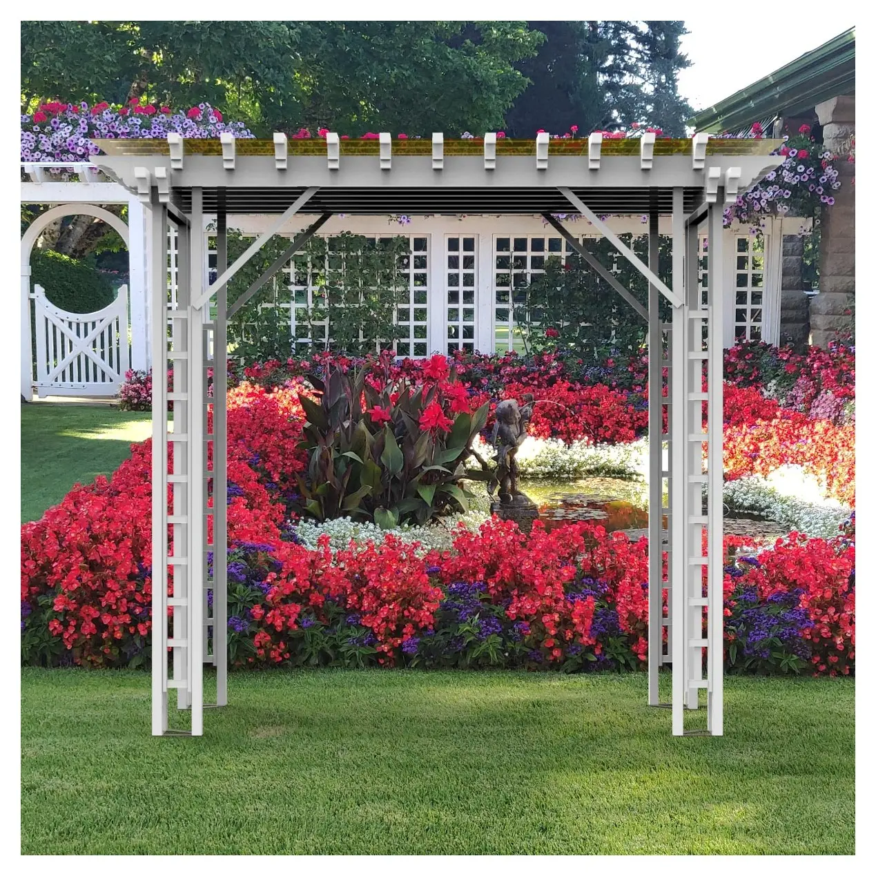 Factory Outlet Chinese Supply Simple PVC Frame  Garden Arbors   Trellises