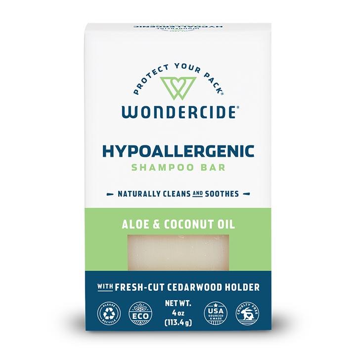 Wondercide Hypoallergenic Natural Shampoo Bar for Pets with Aloe