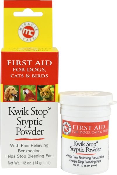 Miracle Care Kwik-Stop Styptic Powder for Dogs， Cats and Birds