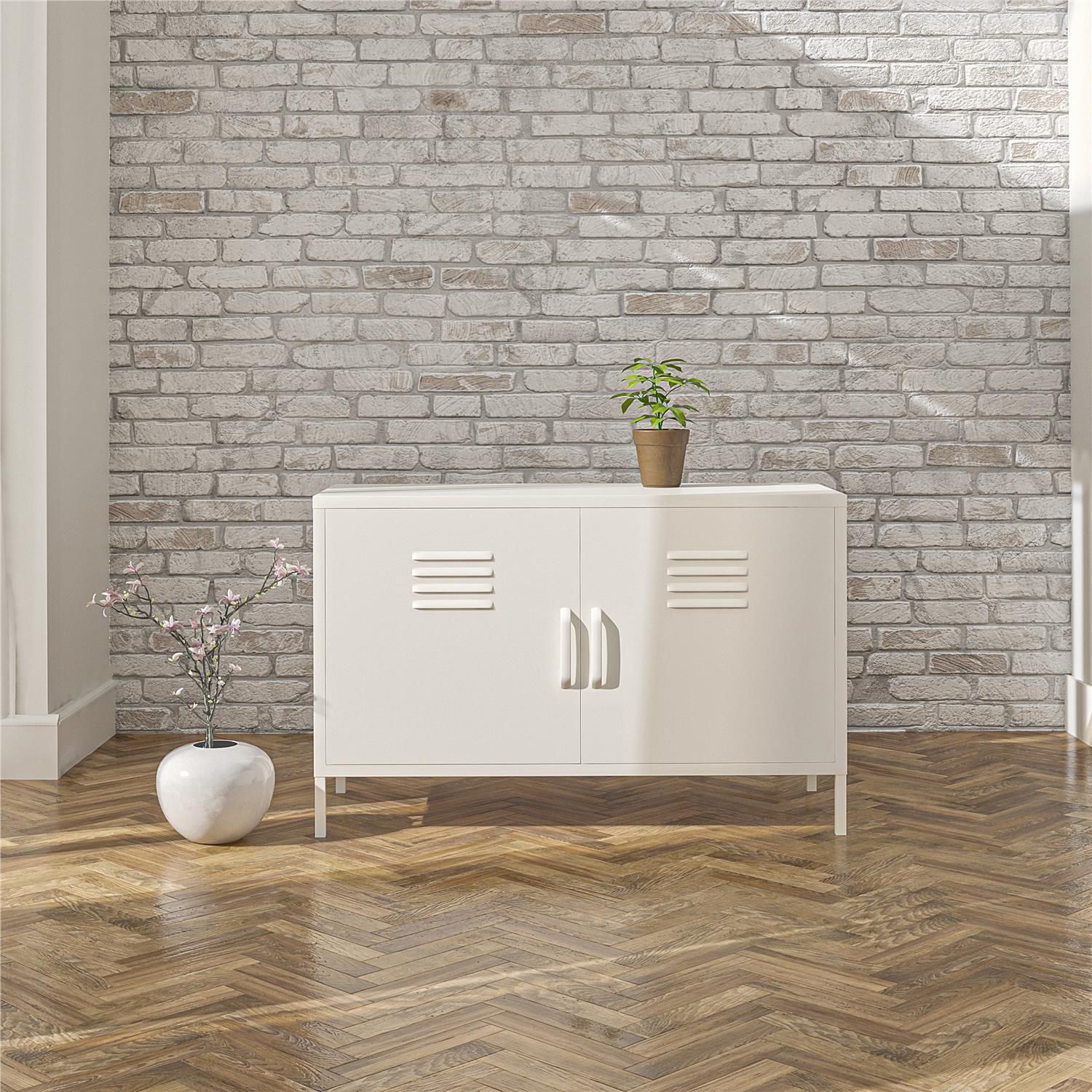 SystemBuild Bonanza 2-Door Long Locker Accent Cabinet Floor Decor