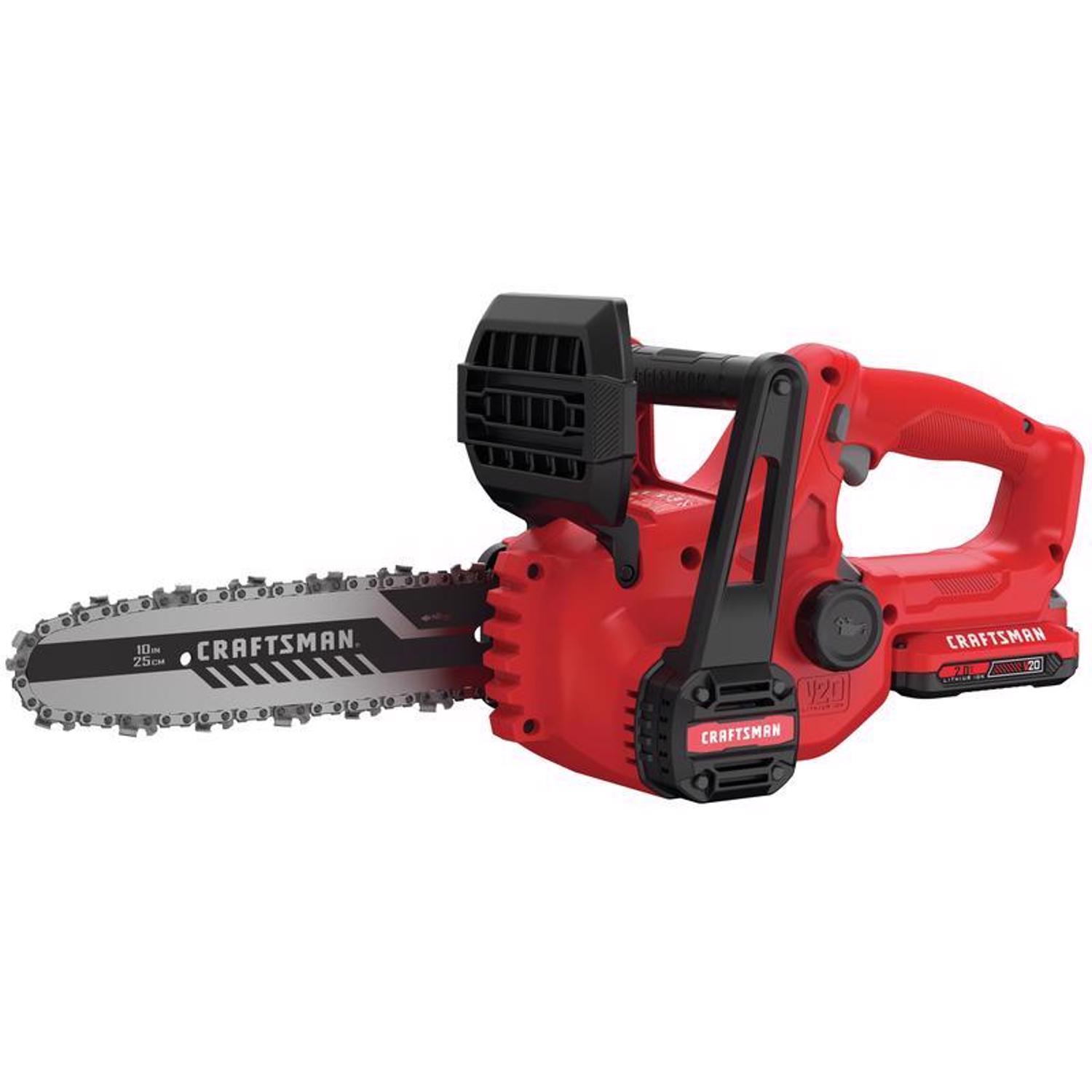 Craftsman V20 CMCCS610D1 10 in. Battery Chainsaw Kit (Battery and Charger)