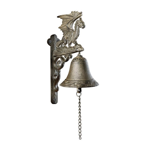 Design Toscano Dragon Of Murdock Manor Gothic Iron Bell