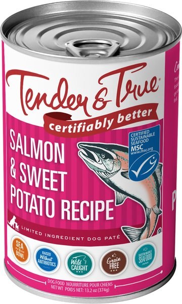 Tender and True Limited Ingredient Salmon and Sweet Potato Recipe Grain-Free Wet Dog Food