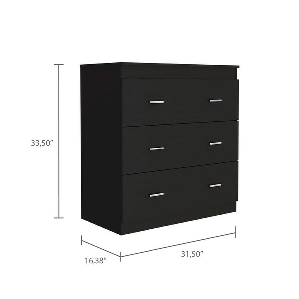 Classic Style 3-Drawers Dresser Chests for Bedroom， Superior Top， Modern Storage Dressers Organizer for Living Room， Hallway - - 37828122