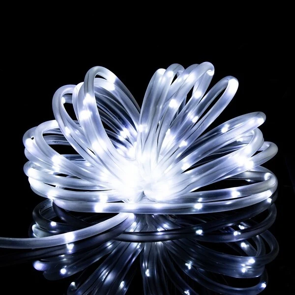 35.7ft 100 LED Solar Powered Rope String Outdoor 2 Pack Fatiry Light - 2 Pack