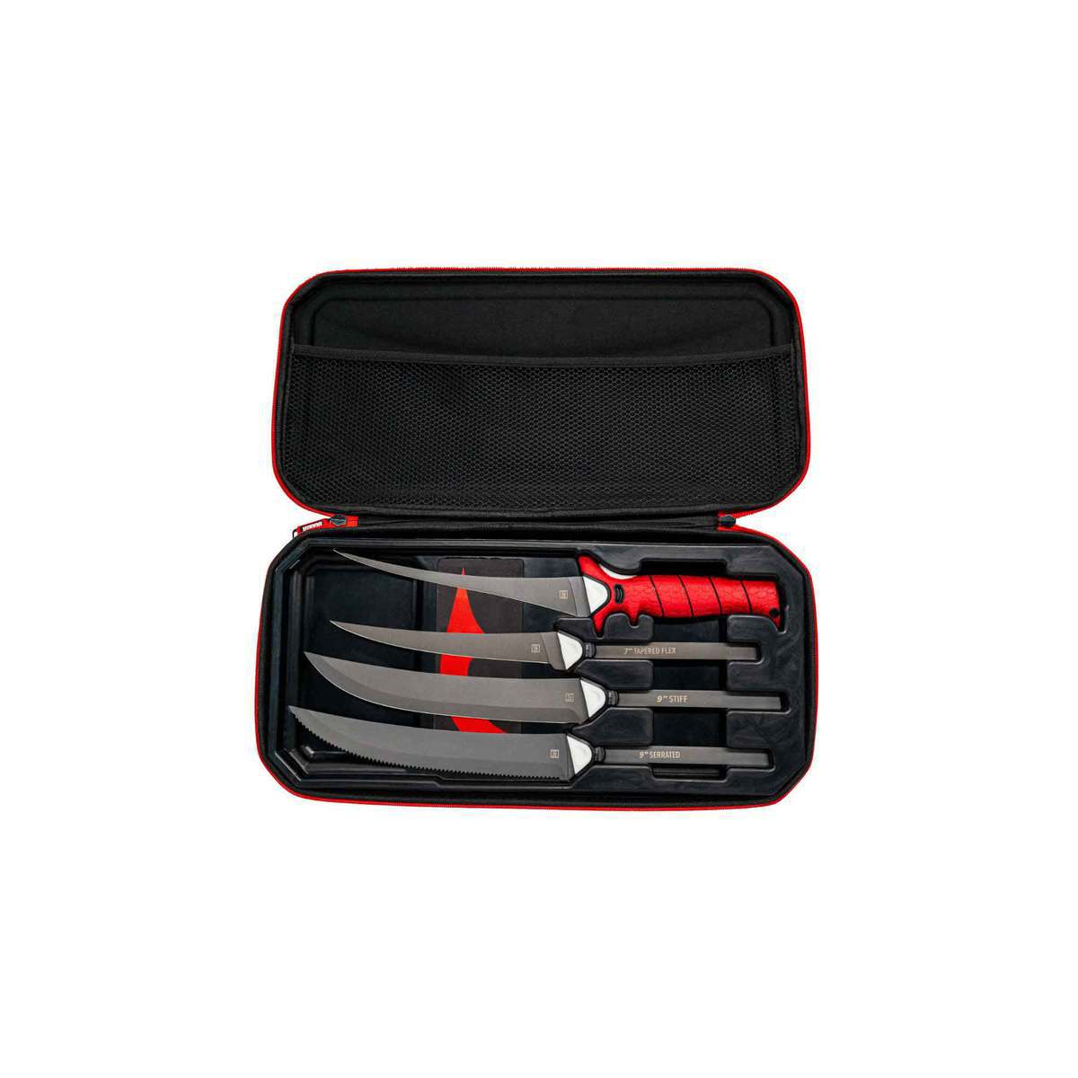 Bubba MultiFlex Interchangeable Blade Fillet Knife Kit  Red