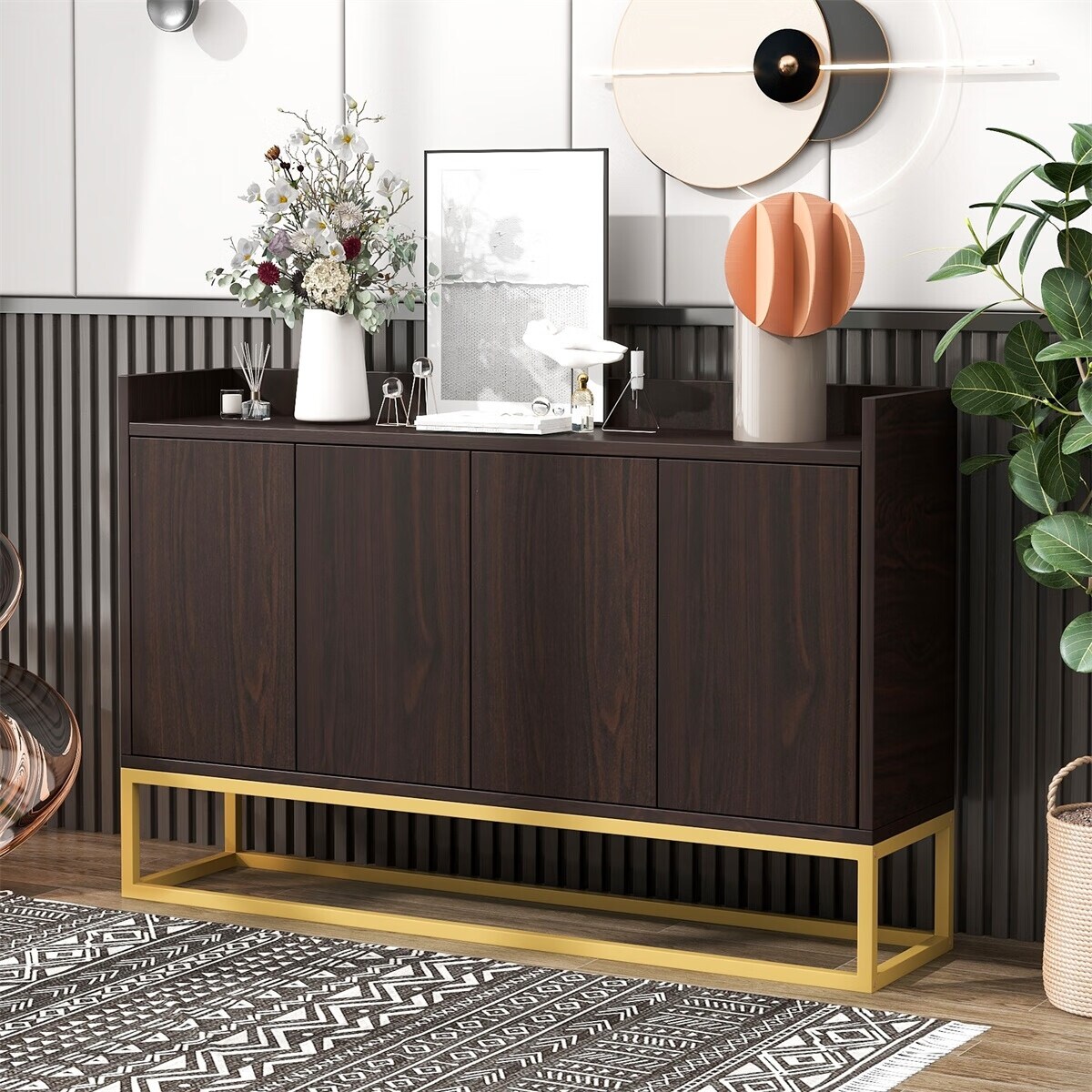 Merax Modern Sideboard Buffet Cabinet with Large Storage Space