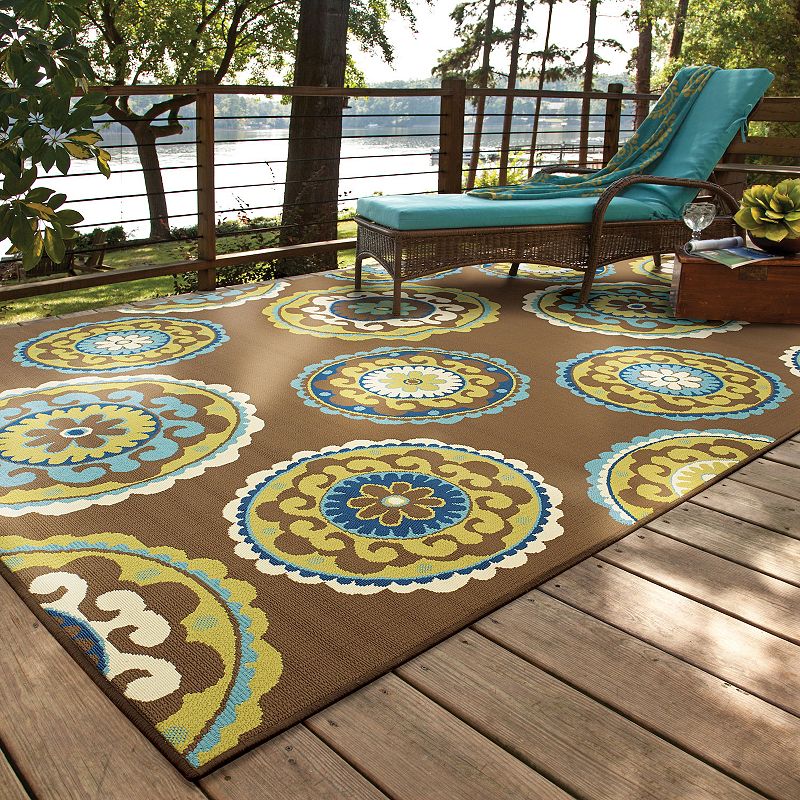 StyleHaven Cayman Medallion Indoor Outdoor Rug