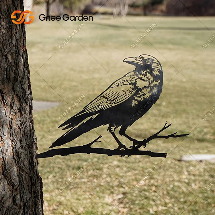 Corten steel metal garden bird decoration home decoration and garden metal decorative garden