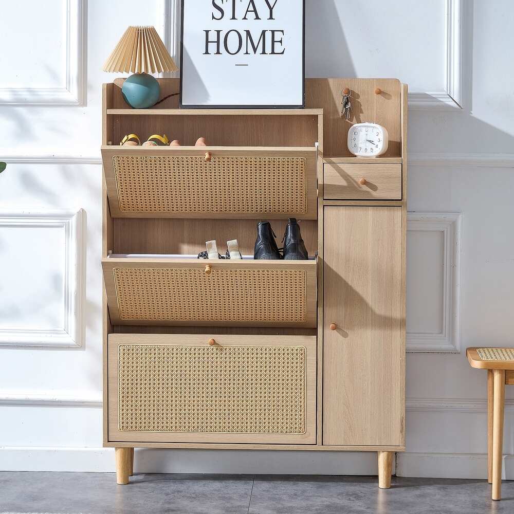 5 Drawers Shoe Storage Cabinet Applicable to dressing table in bedroom  living room.