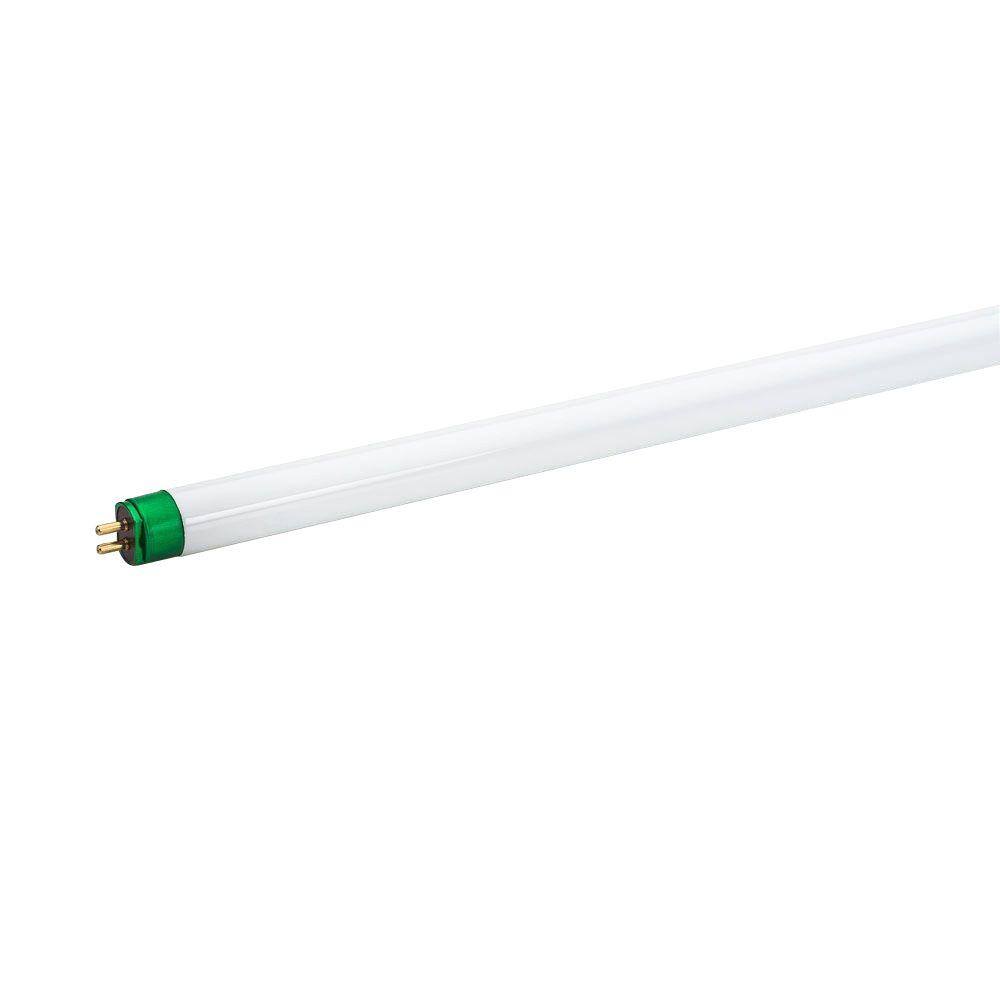 Philips 54-Watt 46 in. High Output Linear T5 Fluorescent Tube Light Bulb Cool White (4100K) (10-Pack) 564773