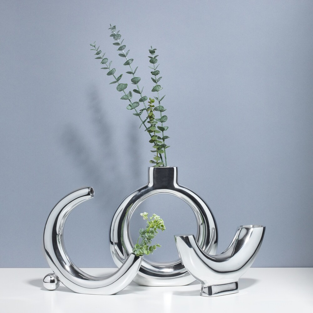 Nambe Solarium Crescent Moon Vase