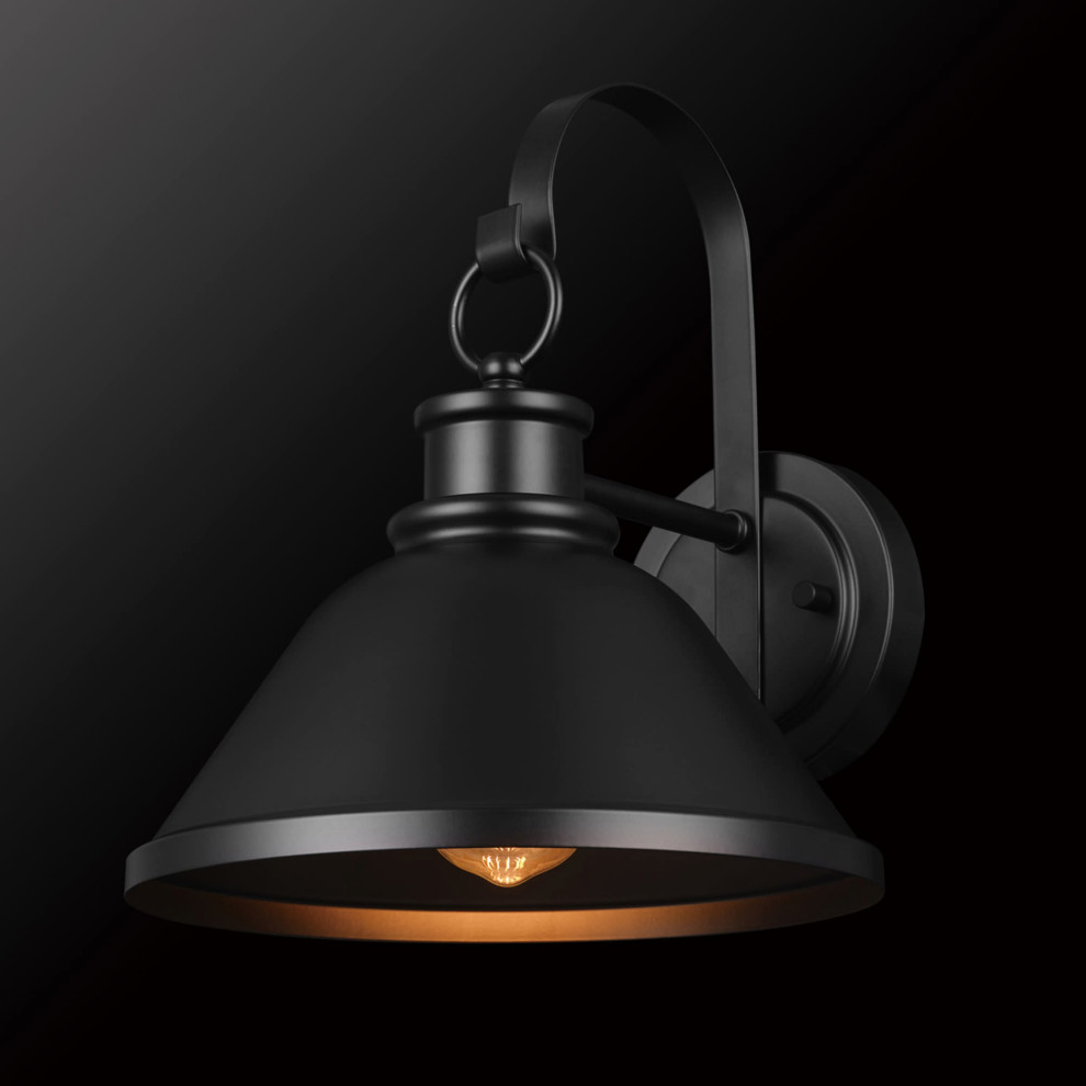 James an GWS16884 Edgehill 1 Light 12 quotTall Outdoor Wall   Industrial   Outdoor Wall Lights And Sconces   by Buildcom  Houzz