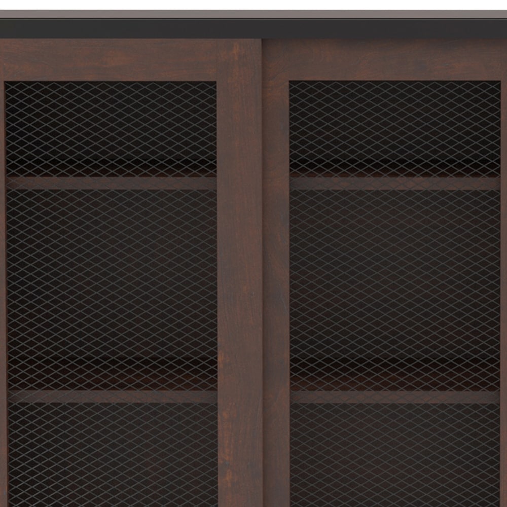 Furniture of America Hury Modern Walnut 47 inch 3 shelf Buffet