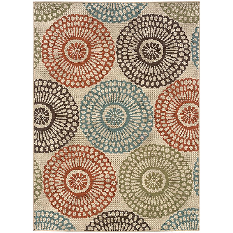 StyleHaven Montgomery Medallion Indoor Outdoor Rug