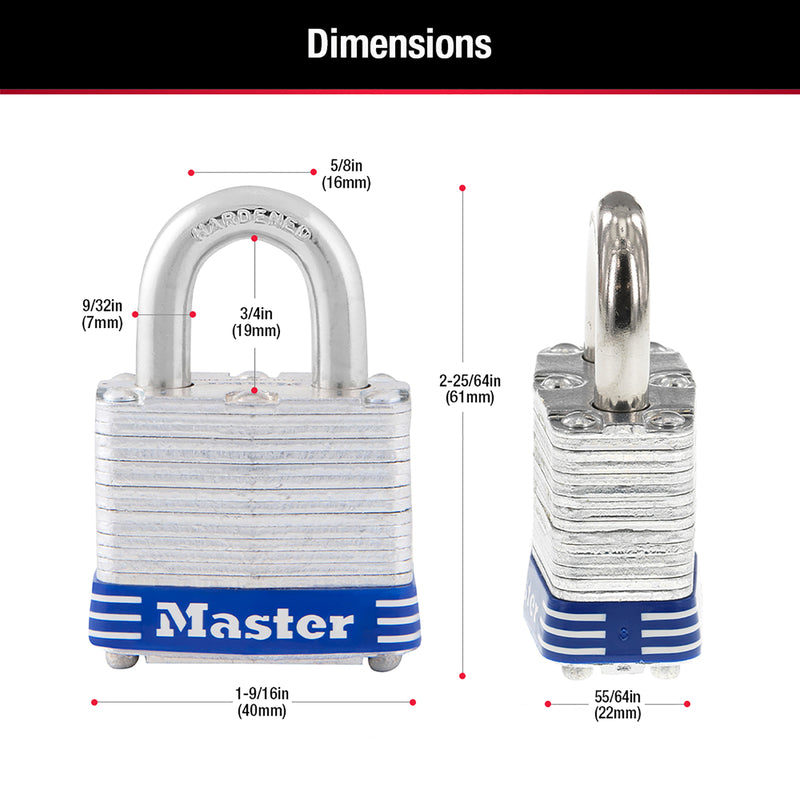 PADLOCK LAM 1-9/16