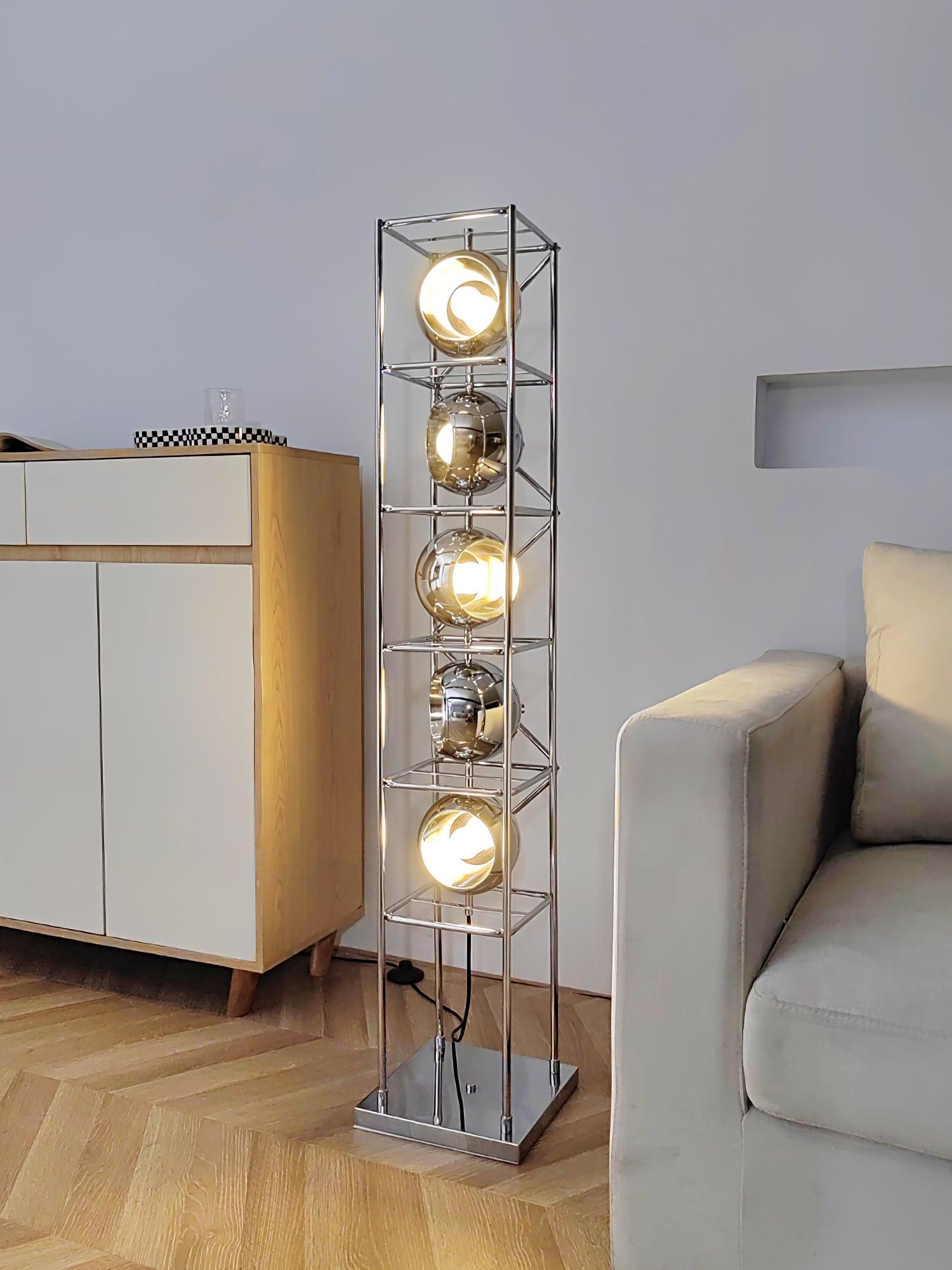 Tower of Spheres Floor Lamp