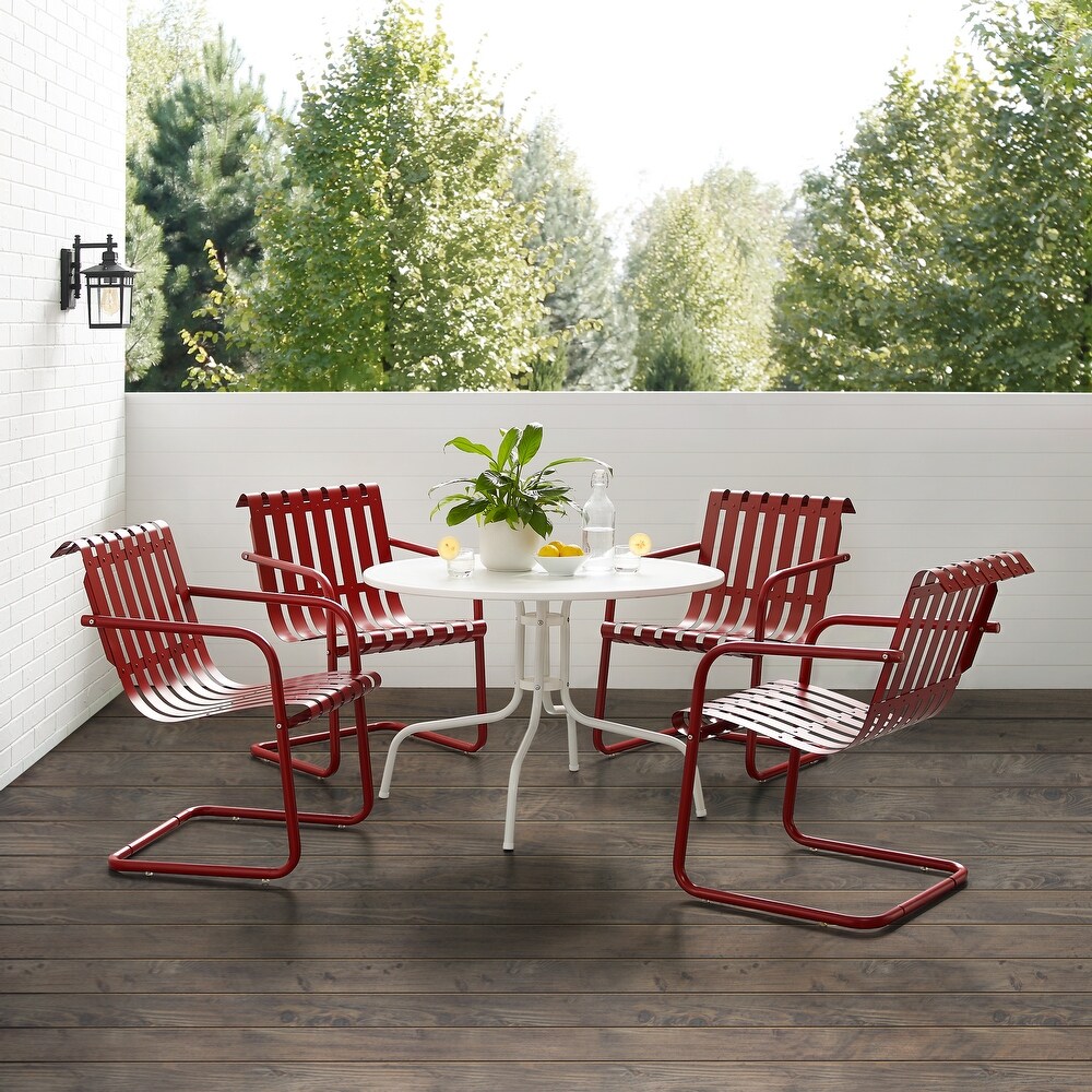 Gracie 5Pc Outdoor Metal Dining Set   93\