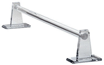 CRL Clear Acrylic Mirrored Towel Bar