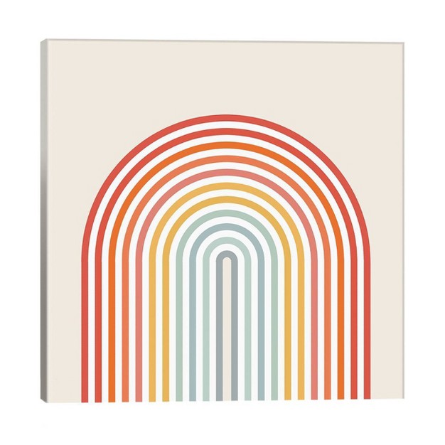 Minimalistic Rainbow By Show Me Mars Unframed Wall Canvas Icanvas