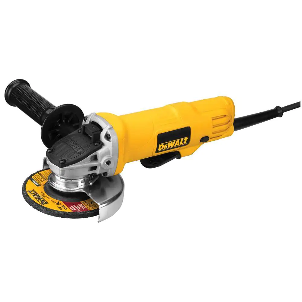 DEWALT DWE4012 7.5 Amp 4.5 in. Corded 12，000 RPM Paddle Switch Small Angle Grinder