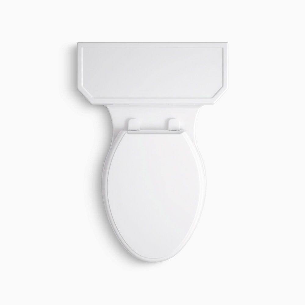 KOHLER Kathryn Comfort Height 1-piece 1.28 GPF Single Flush Elongated Toilet in White Seat Included K-3940-0