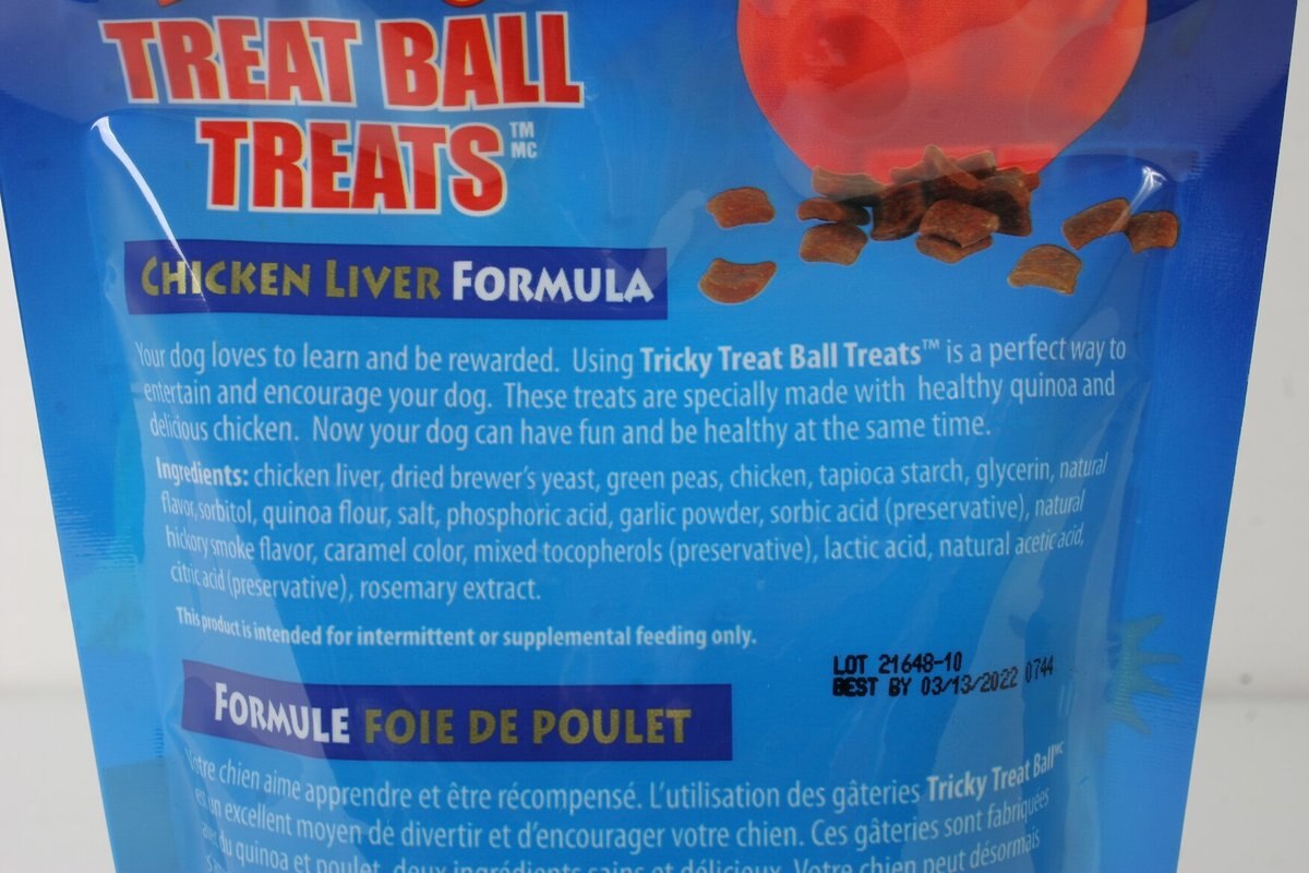 Omega Paw Tricky Treat Ball Chicken Flavor Dog Treats