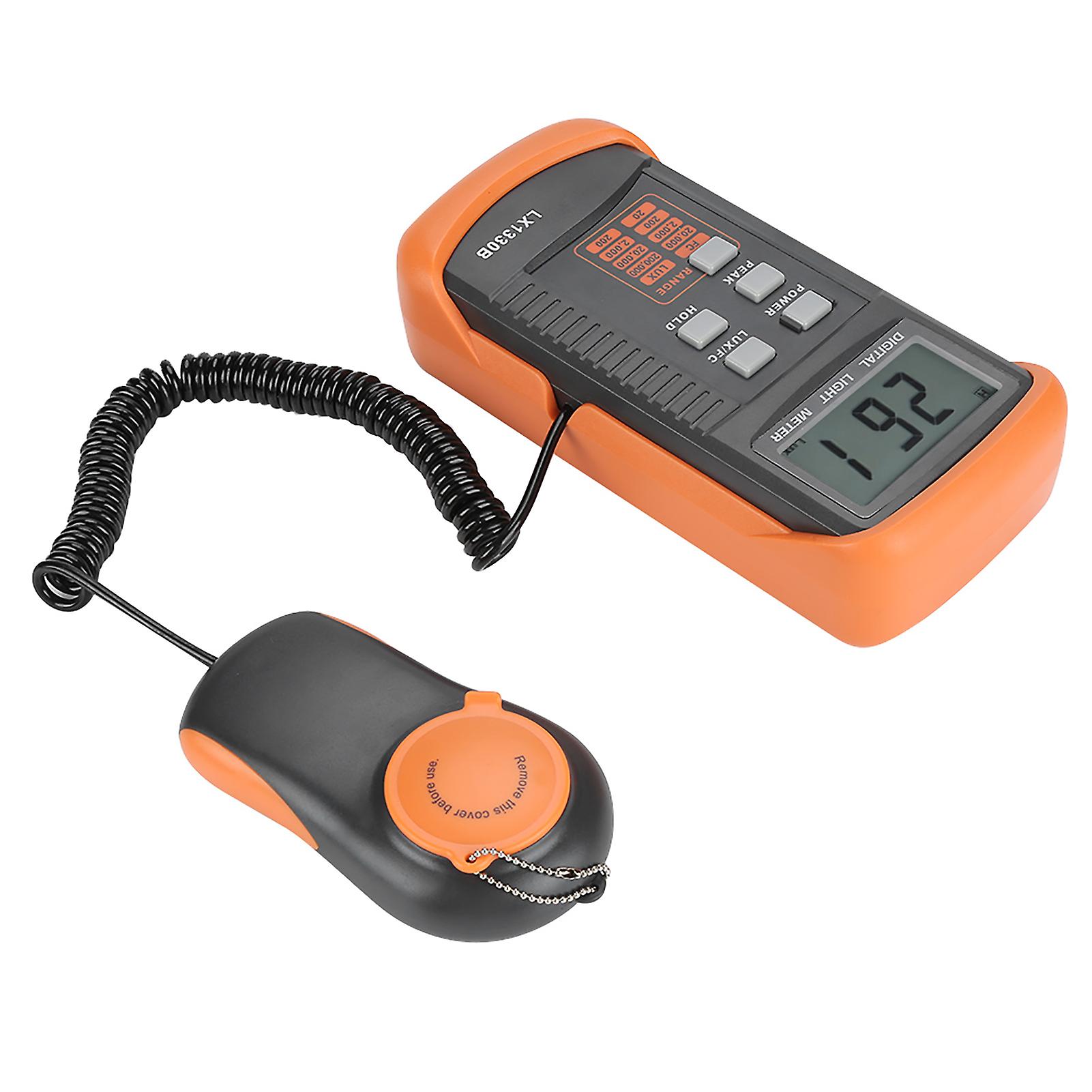 Lx1330b Digital Luxmeter Lcd Display Light Meter 0-200，000 Lux Testing Illuminometer