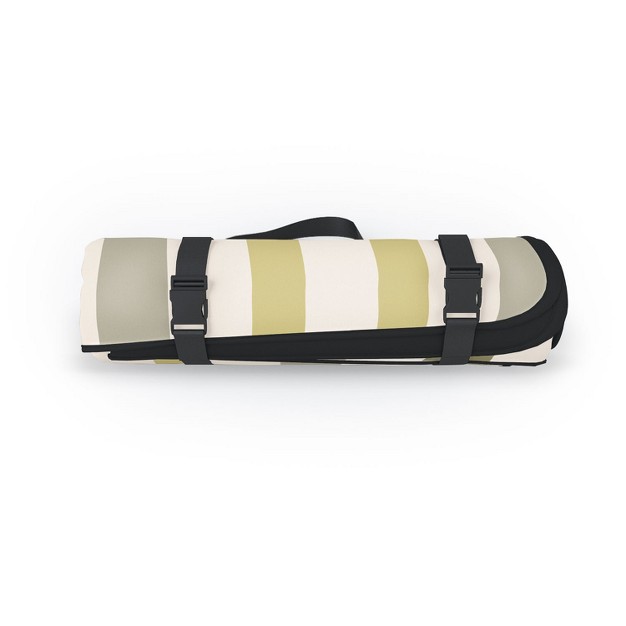 Colour Poems Bold Curvature Stripes I Picnic Blanket Deny Designs