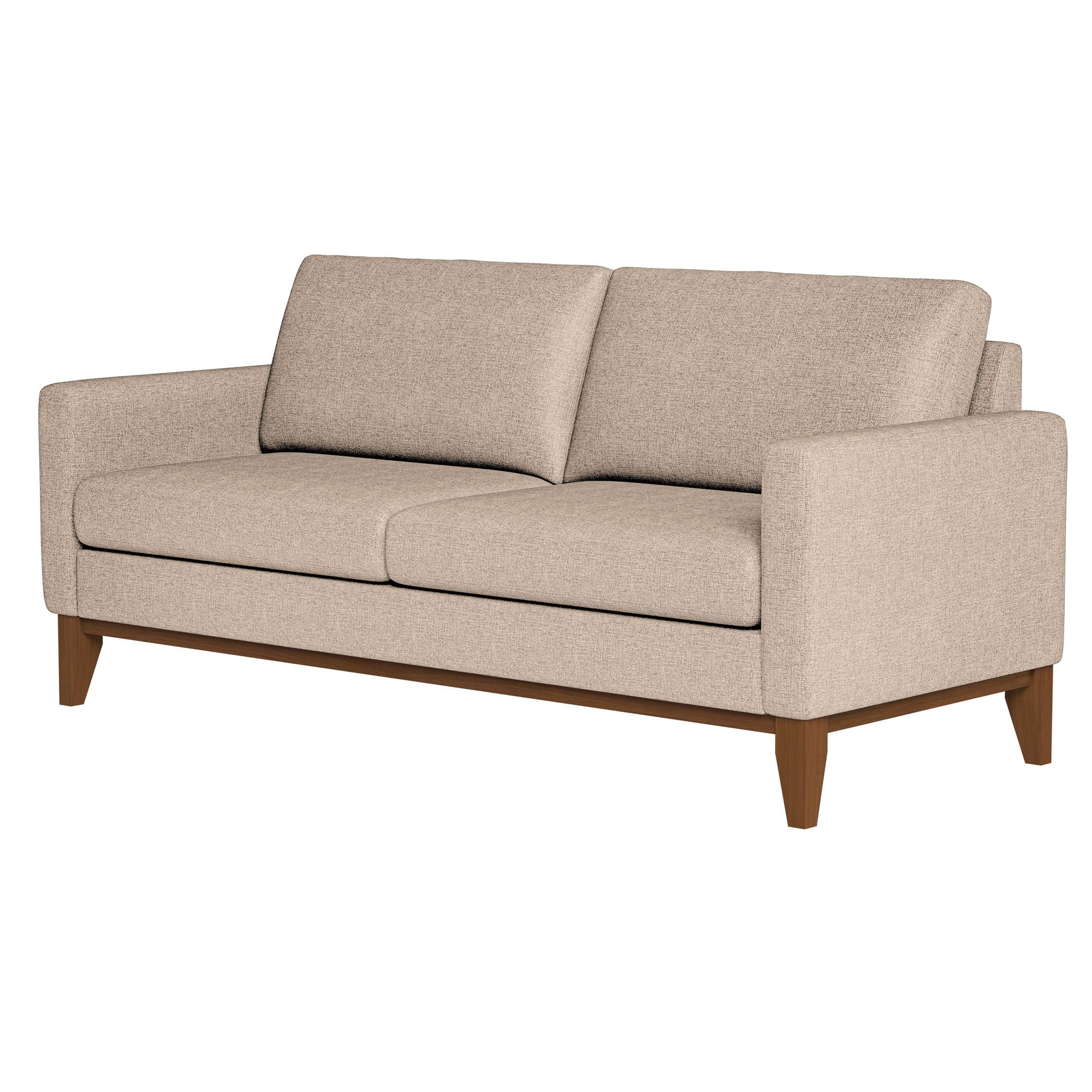 Desert Fields Modern Boho Lacey Sofa, Beige Polyester