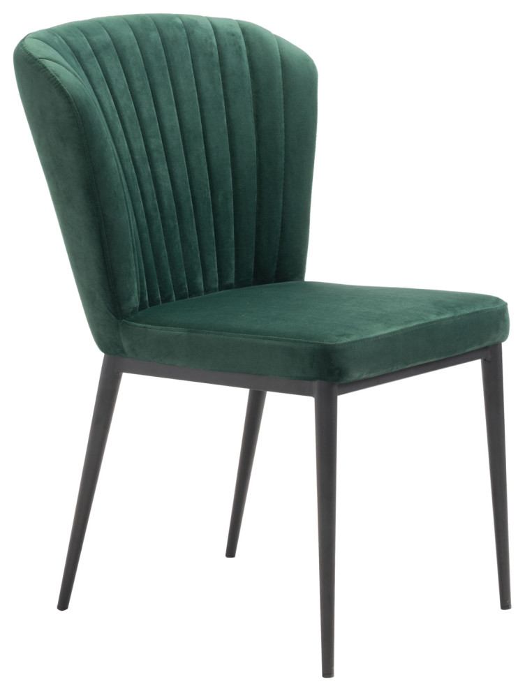 Contemporary Uphostered Tufted Dining Chair   Midcentury   Dining Chairs   by Plush Pod Decor  Houzz