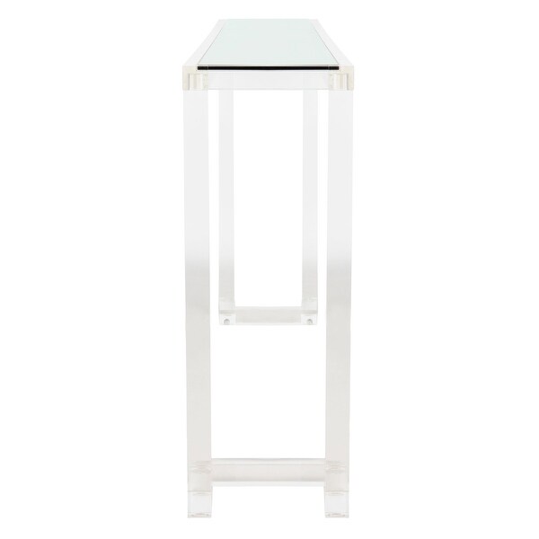 SAFAVIEH Couture Benji Acrylic Console Table - Clear - 52 in. W x 10 in. D x 30 in. H