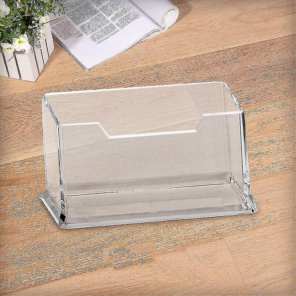 2 Pcs Business Card Holders Small， Business Card Stand Holder， Desktop