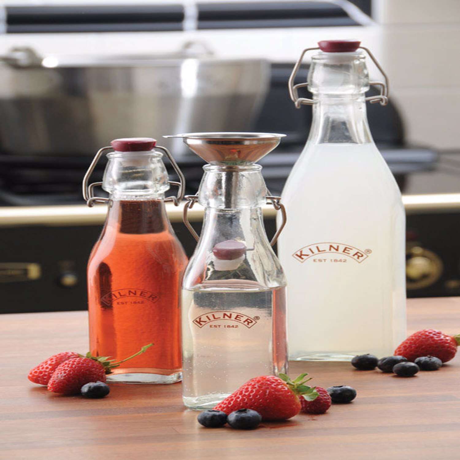 Kilner 34 oz Clear Preserver Bottle 1 pk