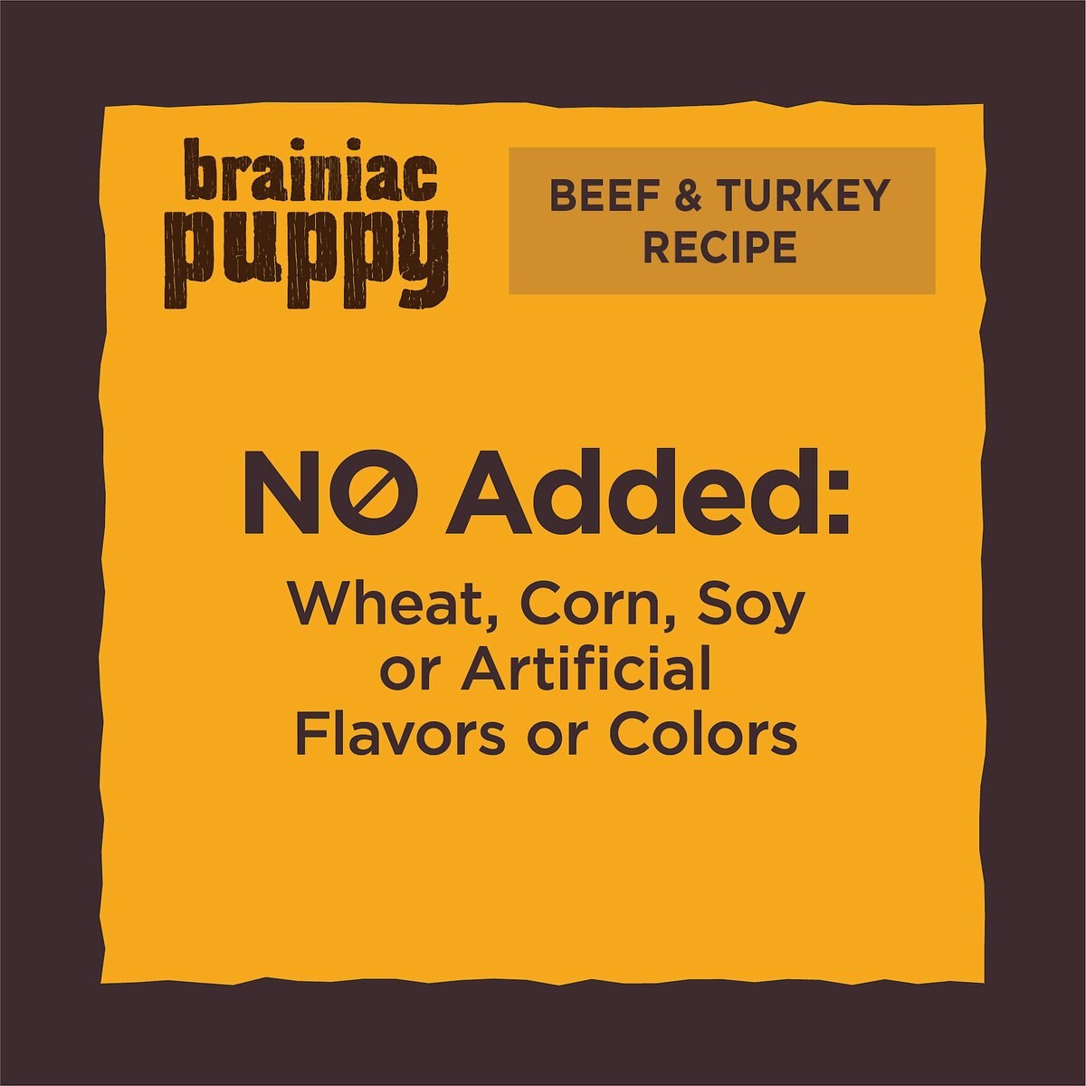 Wellness Brainiac Puppy Beef and Turkey Soft Training Dog Treats， 3-oz bag