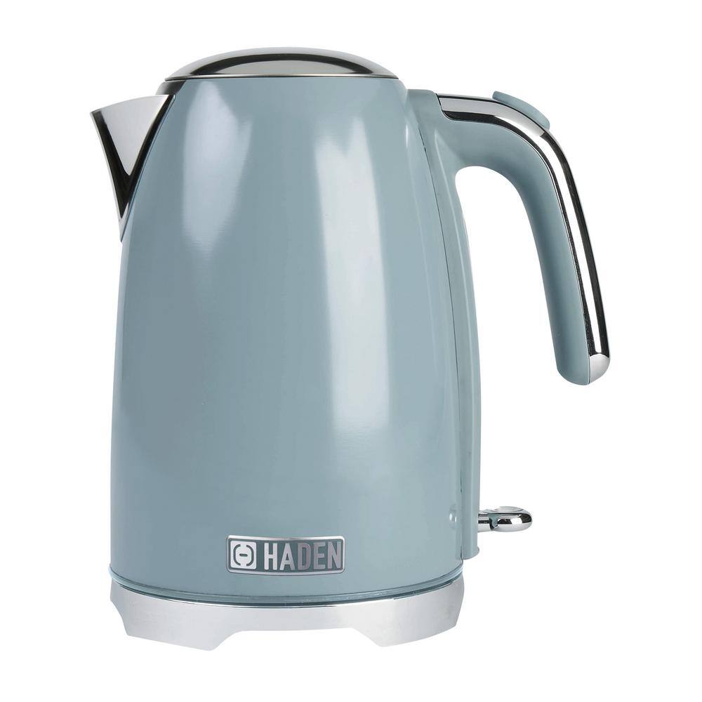 HADEN Brighton 1.7 l 7-Cup Sky Blue Stainless Steel Electric Kettle with Auto Shut-Off and Boil-Dry Protection 75076