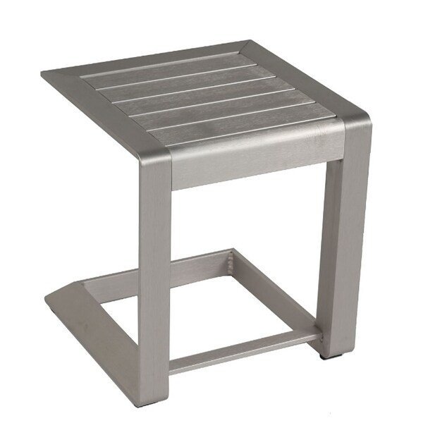 All aluminum outdoor coffee table