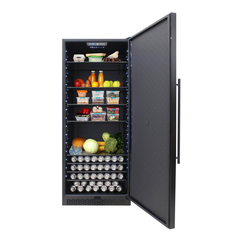 Brama 21.2 cu. ft. Freezerless Refrigerator in Black BR-300GREF