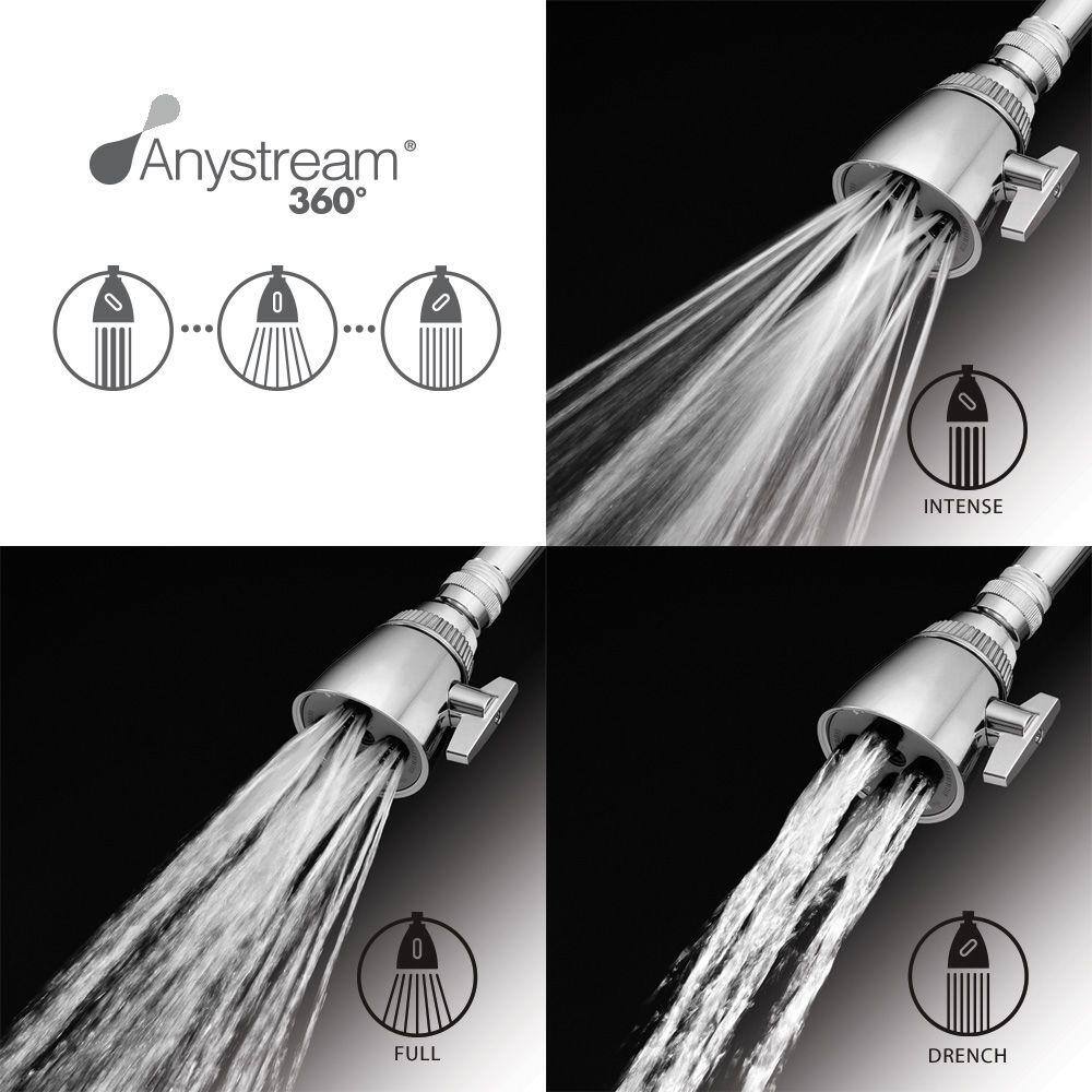 Speakman 3-Spray 2.3 in. Single Wall MountHigh Pressure Fixed Adjustable Shower Head in Polished Chrome S-2253