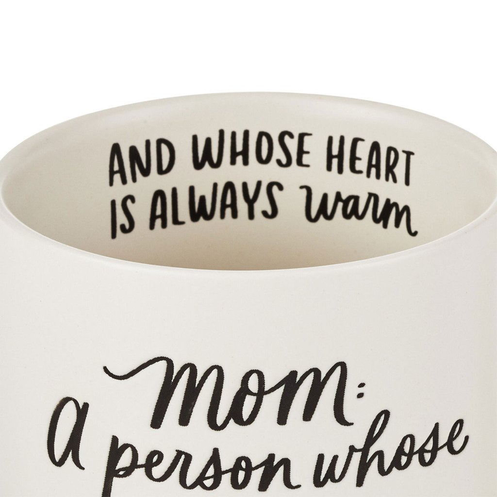 Hallmark  Mom Cold Coffee Warm Heart Funny Mug, 16 oz.