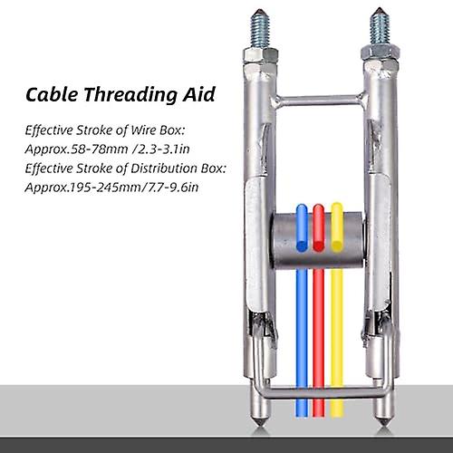 Metal Cable Threading Aid - Threading Aid Tool | High Hardness Threading Tool With Anti Slip Sawtoot