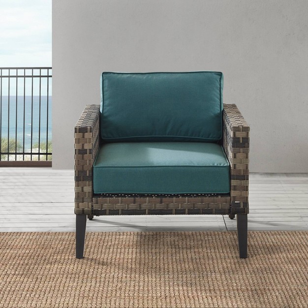 Prescott Outdoor Wicker Armchair Crosley