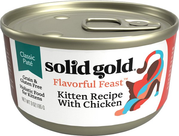 Solid Gold Flavorful Feast Kitten Recipe with Chicken Pate Grain-Free Canned Cat Food