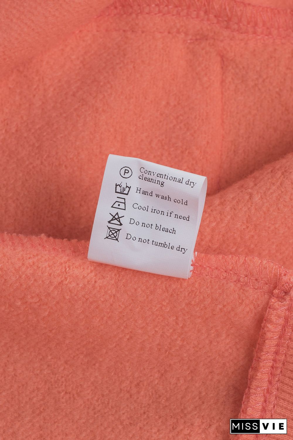 Orange Batwing Sleeve Pocketed Henley Hoodie