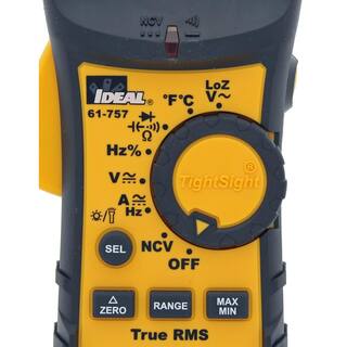 IDEAL TightSight 600 Amp ACDC TRMS Clamp Meter 61-757